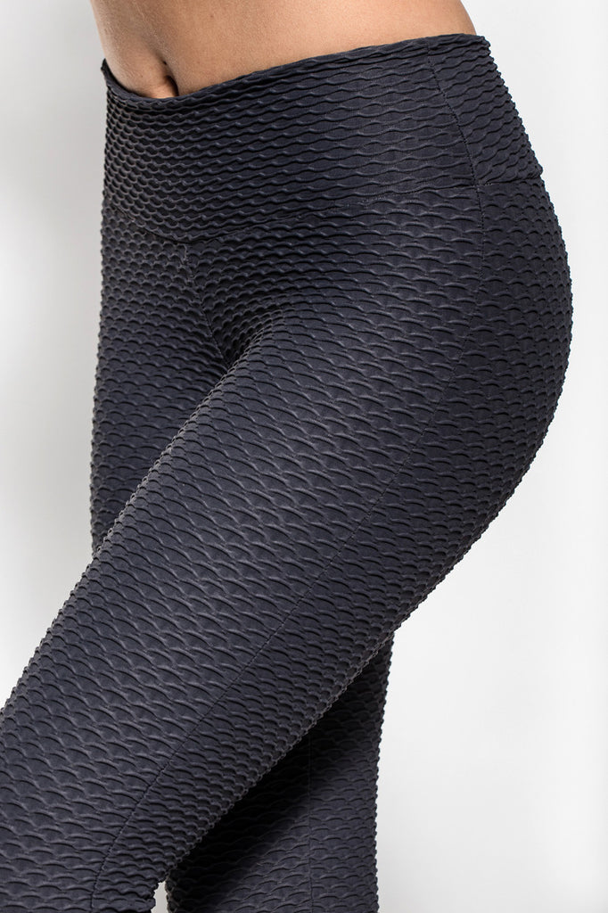 Wave Legging - Slate Grey-Leggings-coco on the go
